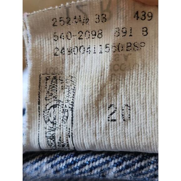 Lee Jeans Girls Sz 12R 23"x22" Bleached Tapered Ankle Zip VTG Made in USA - Picture 9 of 9